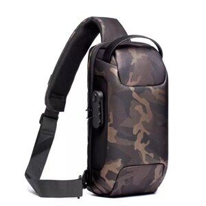 Men's Backpack Waterproof Anti-theft Sling Bag Chest Shoulder Cross body Pouch